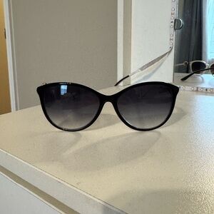Brighton Black &. White with Black Gradient Lenses Sunglasses